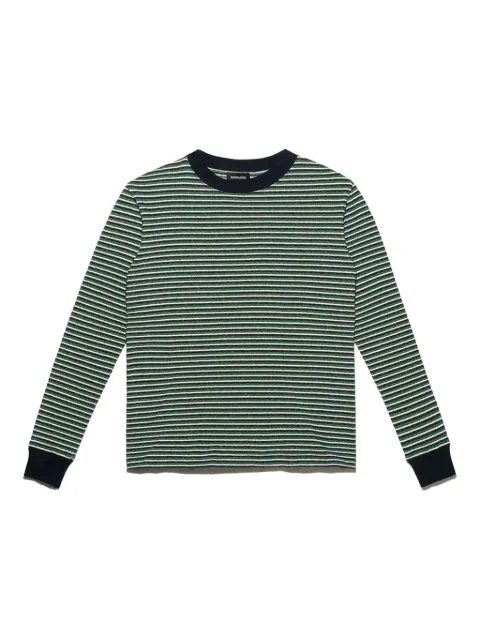 Mainless striped long-sleeve top Blue MLTS010