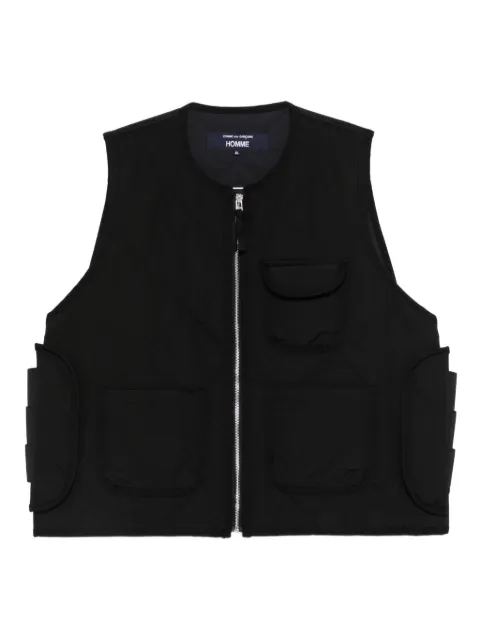Comme des Garçons Homme quilted pocketed gilet Black HPV0021