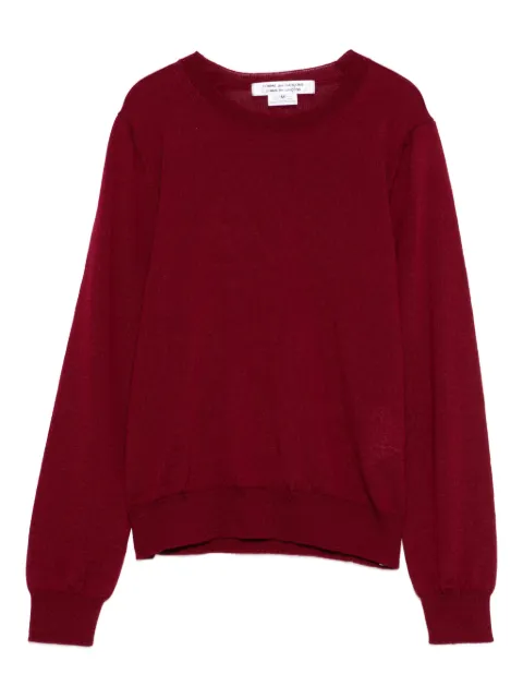 Comme Des Garçons wool crew-neck sweater Red RPN5123