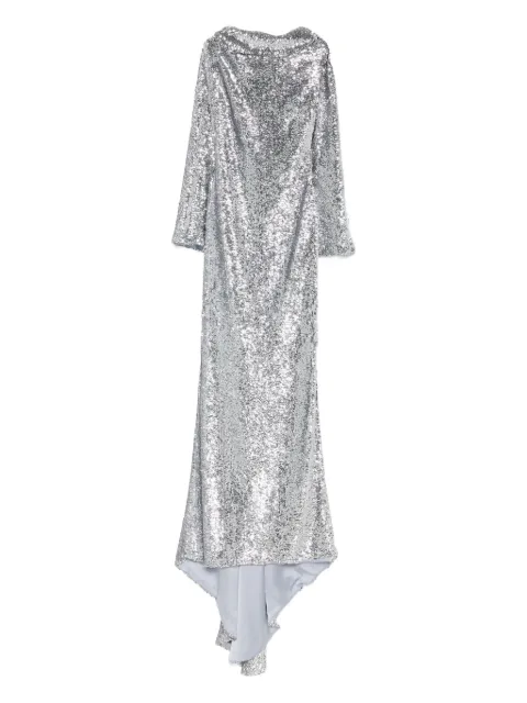 Giuseppe Di Morabito sequined asymmetric evening dress Silver 05FWDR5040530690