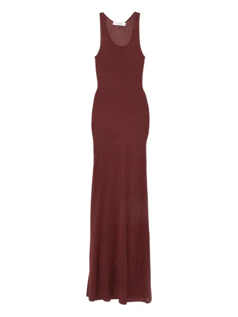 Aya Muse scoop-neck maxi dress Brown AMPF2531MRLT