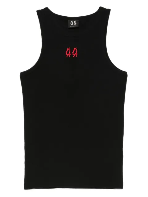 44 LABEL GROUP embroidery tank top Black B0030579FA584P665