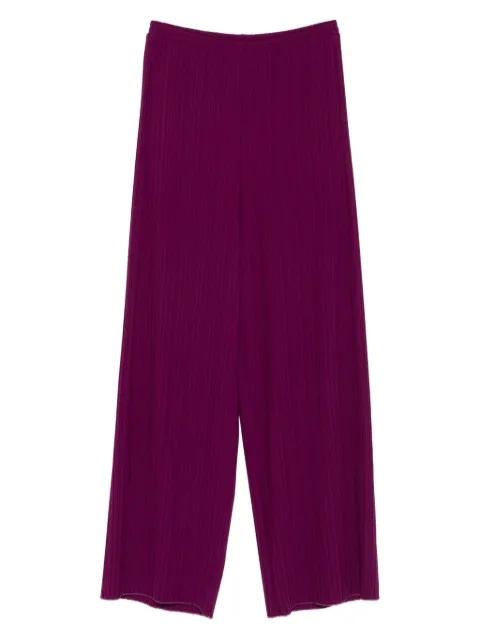 Forte Forte ribbed wide-leg trousers Purple 14069MYPANTS