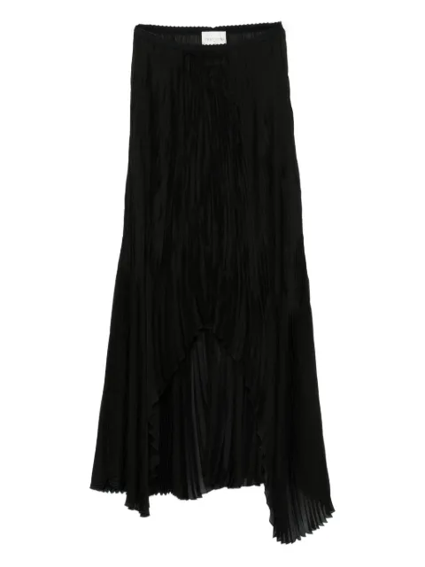 Forte Forte pleated asymmetric skirt Black 14097