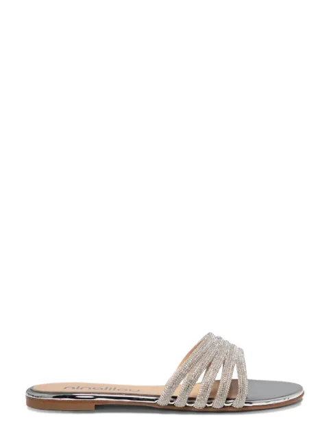 Ninalilou Elisa crystal-embellish sandals Silver 341151SPECCHIOARGENTO