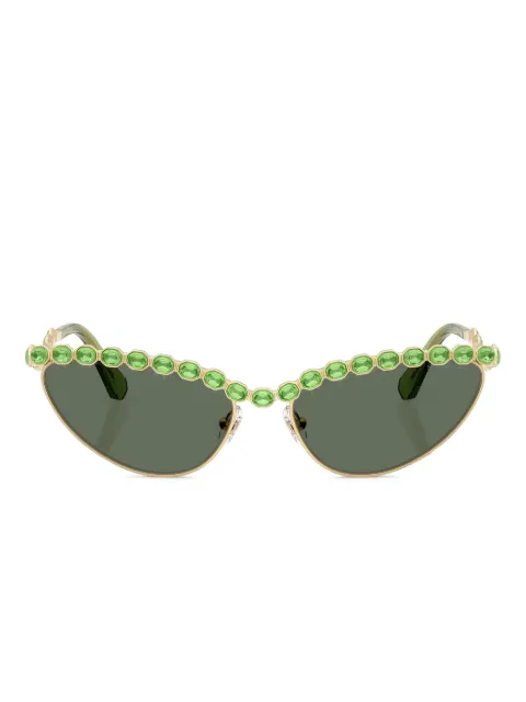 Swarovski Eyewear embellished cat-eye sunglasses Gold SK7030401782