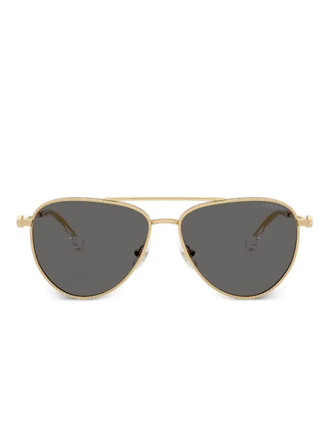 Swarovski Eyewear textured-metal sunglasses Gold SK7031
