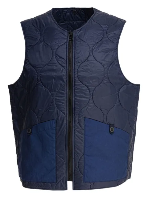 Ceccarelli quilted pocket gilet Blue 6920CANAVYNAVY