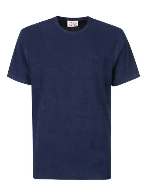 MC2 Saint Barth embroidered-logo cotton T-shirt Blue GAR000200021H