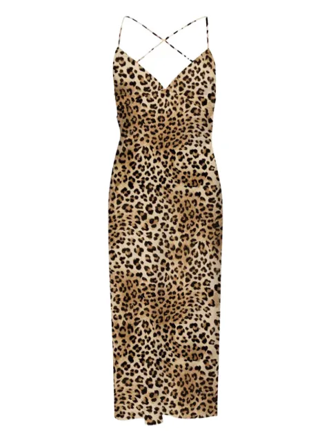 MC2 Saint Barth Eydis cross-back leopard-print maxi dress Brown EYDI00106190H
