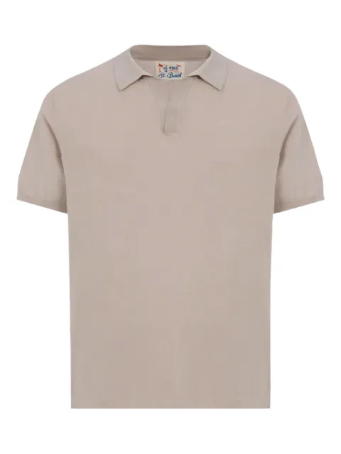 MC2 Saint Barth embroidered-logo polo shirt Neutrals SLO000100092H