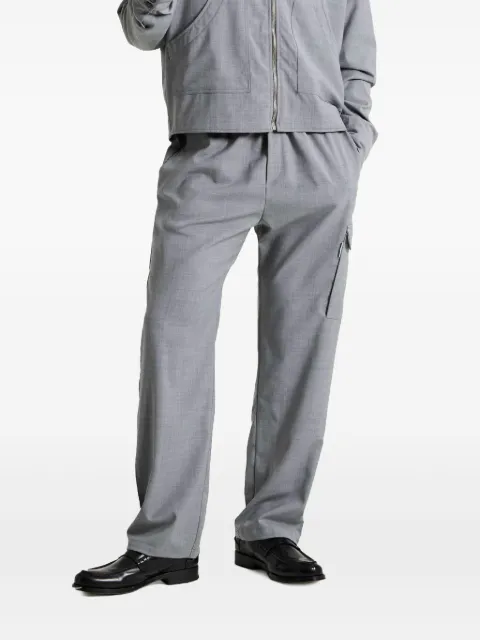 Family First mélange-effect trousers Grey PS2506GY