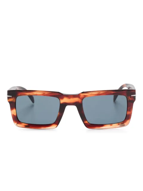 Eyewear by David Beckham horn-effect rectangle sunglasses Brown DB7126S