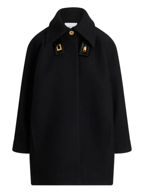 Patou wool coat Black OU0420232999B