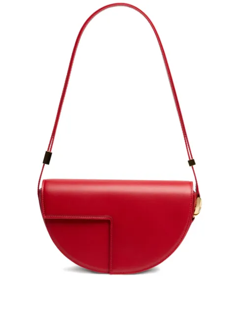 Patou Le Patou half-moon leather shoulder bag Red BA0225000314R