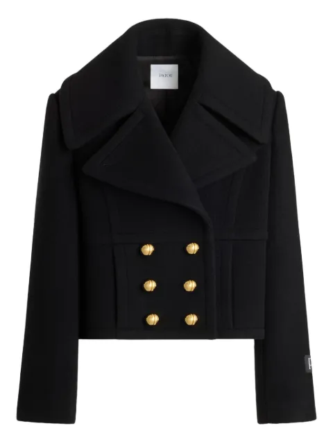 Patou double-breasted jacket Black CO0310217999B