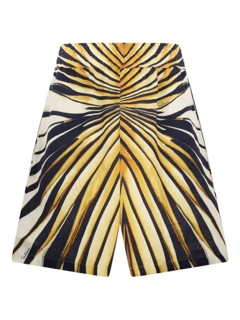 Roberto Cavalli Ray of Gold print shorts Neutrals TRT2703HM70