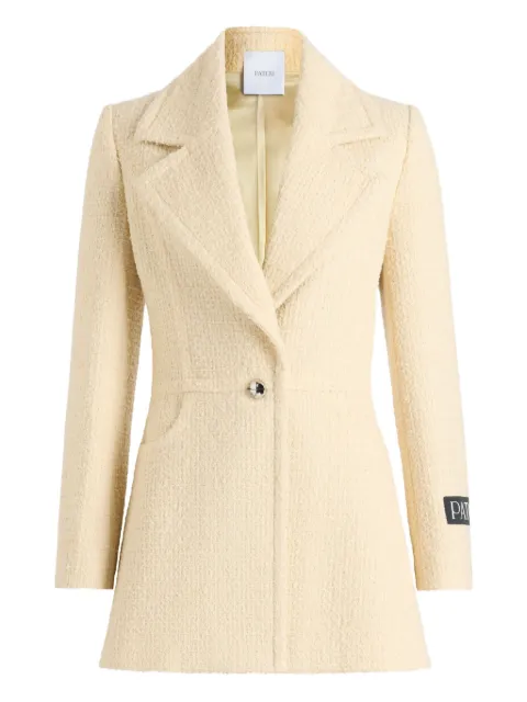Patou single-breasted tweed jacket Neutrals JA0560223097C