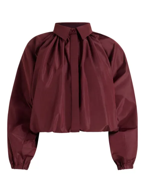 Patou bubble-sleeve collared blouse Red BL0500011317R