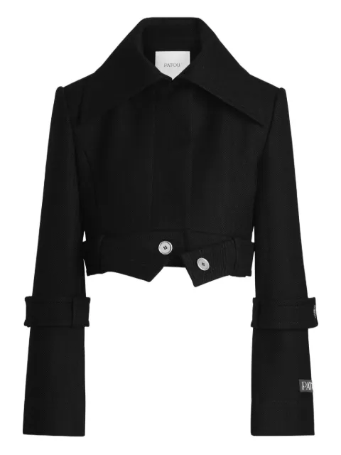 Patou belted cropped jacket Grey JA0600240964G