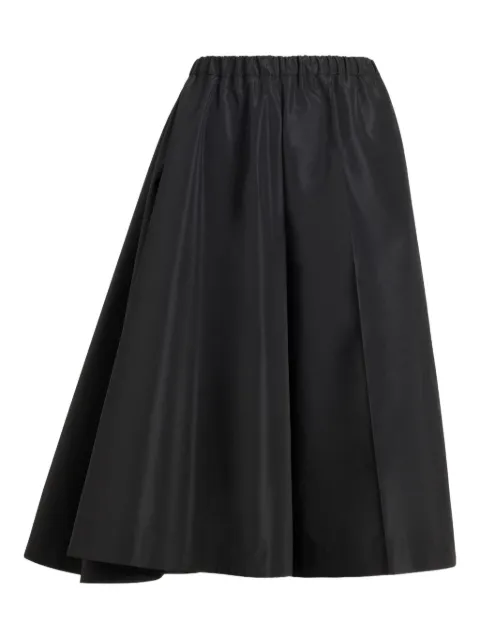 Patou asymmetric faille shorts Black TR0570011999B