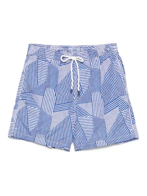 FIORIO MILANO striped swim shorts Blue S9400538