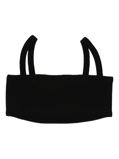 Max Mara knitted cashmere bandeau Black STELVIO006