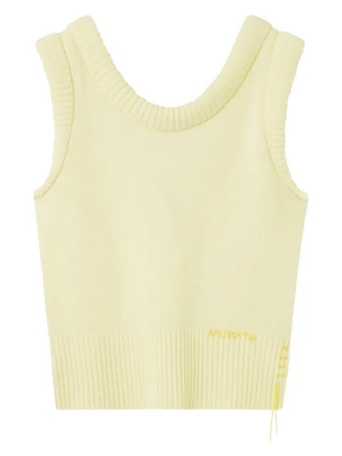 Axel Arigato Marla ribbed sleeveless vest Yellow A3356003