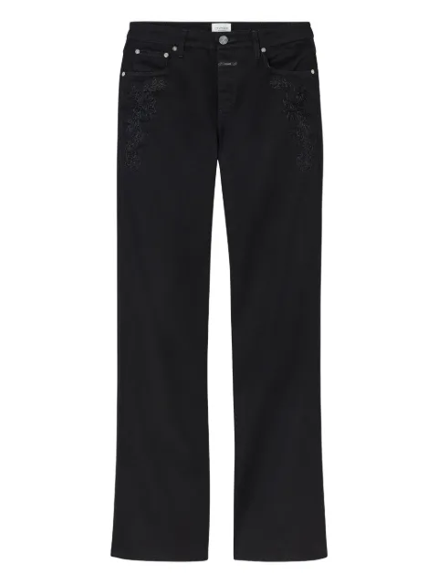 Closed embroidered high-rise jeans Black C2156402FEM