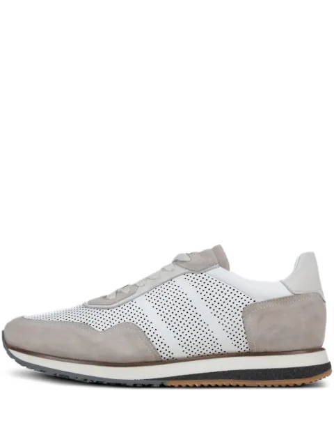 Poche Paris perforated sneakers Grey FMRAOUL850158