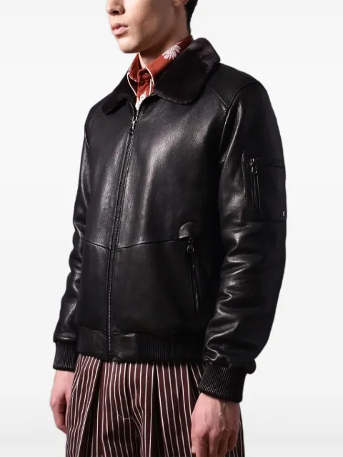Poche Paris aviator-style jacket Black MW260BLACK