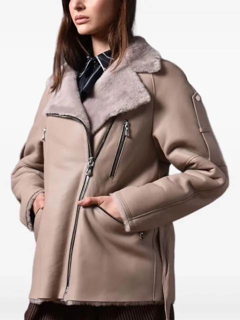 Poche Paris belted jacket Neutrals WW6518CREAM
