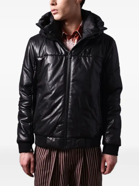 Poche Paris hooded puffer jacket Black MW366