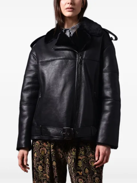 Poche Paris faux-fur jacket Black WW1048BLACK