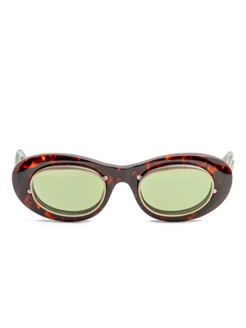Matsuda oval-frame sunglasses Brown 10604H