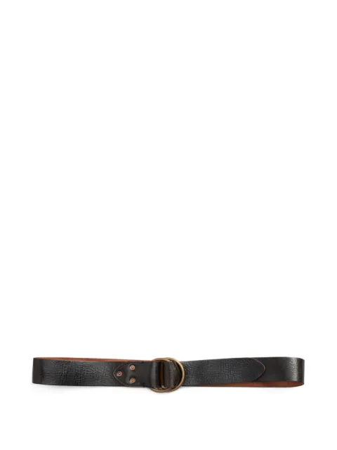 Ralph Lauren RRL textured leather belt Black 417890612001