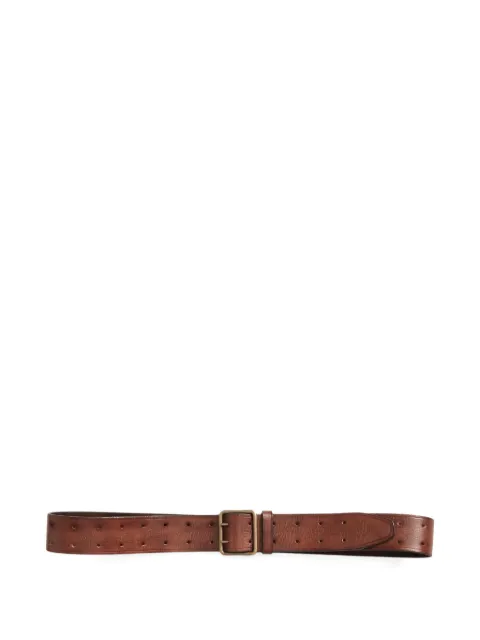 Ralph Lauren RRL perforated leather belt Brown 417890590001