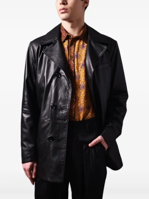 Poche Paris double-breasted coat Black MW826BLACK