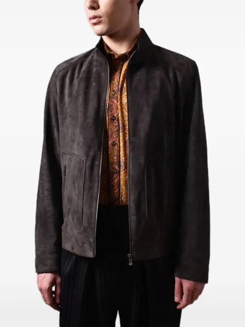 Poche Paris suede jacket Grey MW957GREY