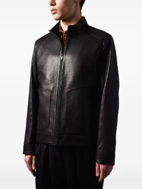 Poche Paris leather jacket Black MW957