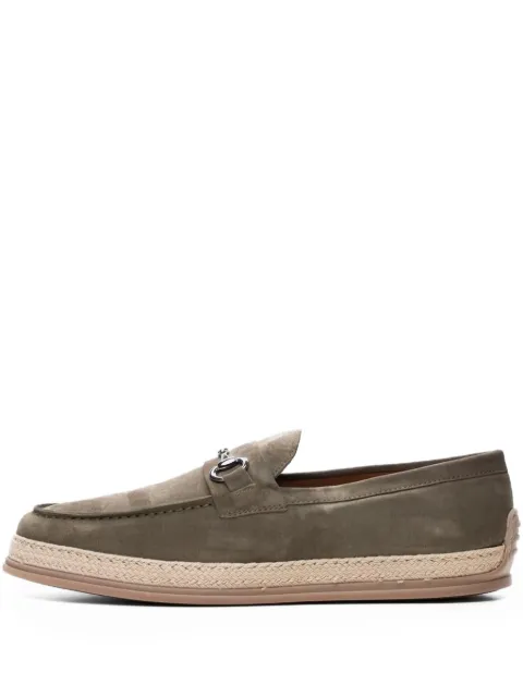Poche Paris horsebit-detail loafers Green FMDION600