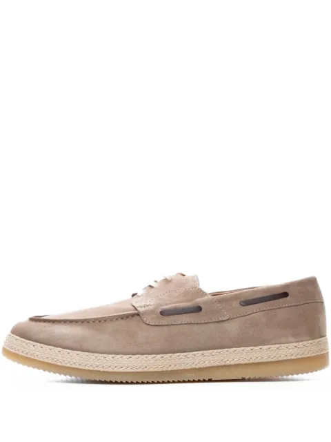Poche Paris suede boat shoes Neutrals FMPERCY800130