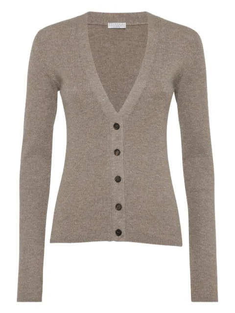Brunello Cucinelli V-neck cardigan Brown M9A822206C4179