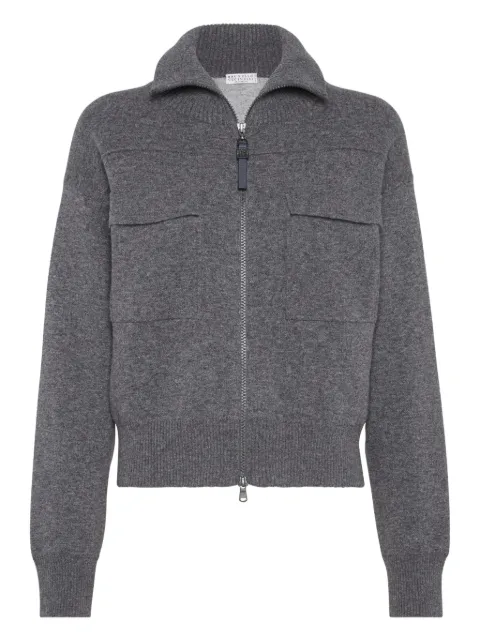 Brunello Cucinelli double-knit cardigan Grey MSH201306CBN25