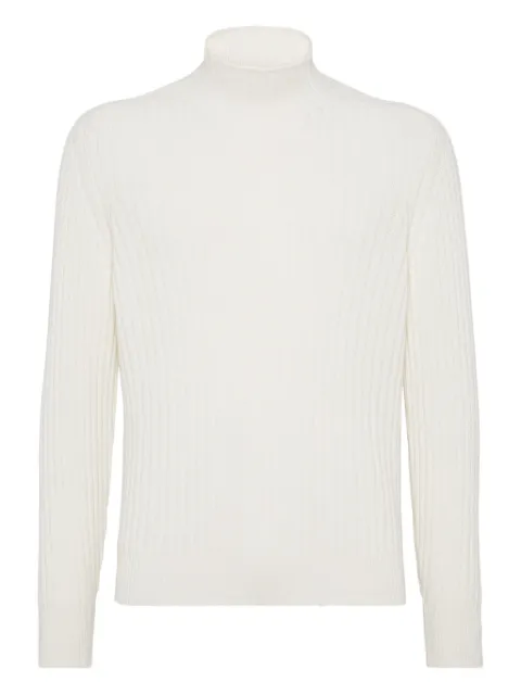 Brunello Cucinelli wide-ribbed sweater Neutrals M22505504C2723