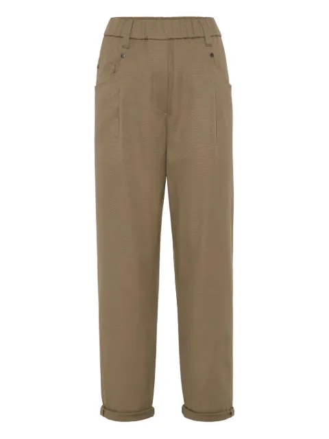 Brunello Cucinelli high-waisted trousers Brown MA126P8417C3981