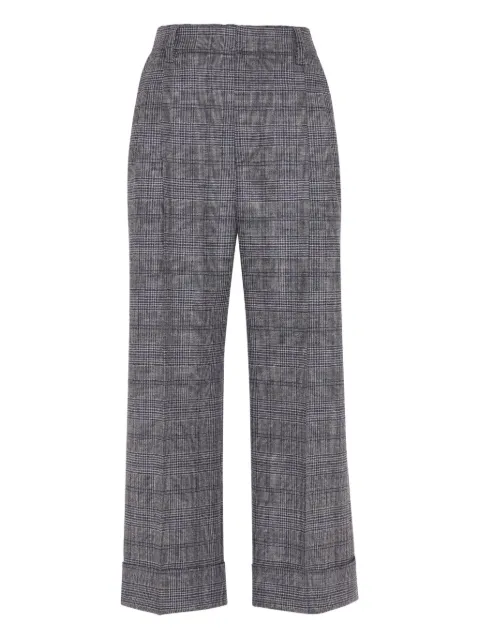 Brunello Cucinelli Prince of Wales trousers Grey MG522P9017C4227