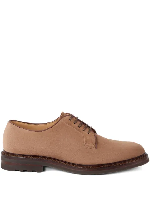 Brunello Cucinelli suede lace-up shoes Neutrals MZUPEAX810C2692
