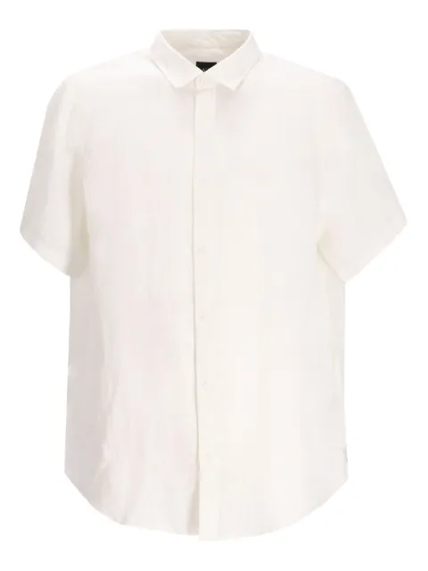 Armani Exchange short-sleeve linen shirt White XM001223AF14619
