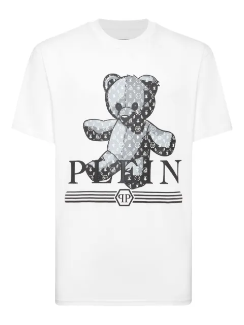 Philipp Plein Teddy monogram t-shirt White UAECMTK8799PJY002N
